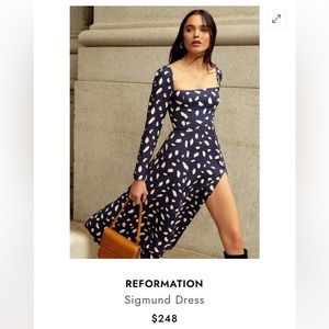 Reformation Sigmund Dress 12 $248